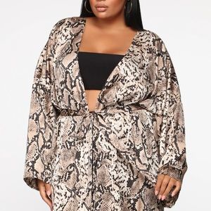 Fashion nova Snake Skin Kimono